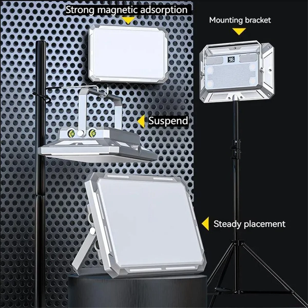 Camping Tent LampPortable LED Camping Tent Light Rechargeable Searchlight Outdoor Emergency Lighting Waterproof Hanging
Camping Tent LampPortable LED Camping Tent Light Rechargeable Searchlight Outdoor Emergency Lighting Waterproof Hanging