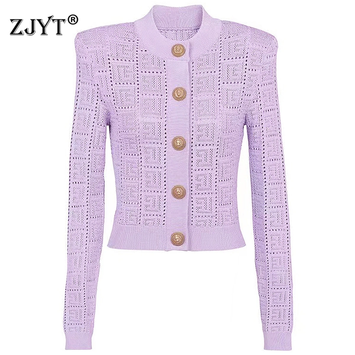 ZJYT Spring Autumn Long Sleeve Cardigans Knitted Tops Women Sweaters Fashion Single Breasted Female Jersey Jumper Purple Black
ZJYT Spring Autumn Long Sleeve Cardigans Knitted Tops Women Sweaters Fashion Single Breasted Female Jersey Jumper Purple Black