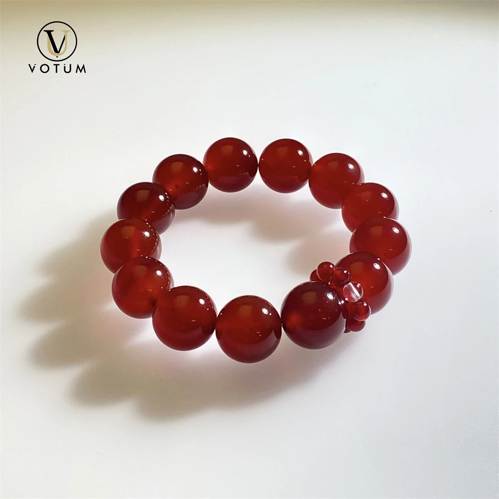 Votum 14m Natural Red Agate Beaded Bracelet for Women Semi-precious Stone Birthstone Gift for Lady Girl Custom Beads Jewelry
Votum 14m Natural Red Agate Beaded Bracelet for Women Semi-precious Stone Birthstone Gift for Lady Girl Custom Beads Jewelry