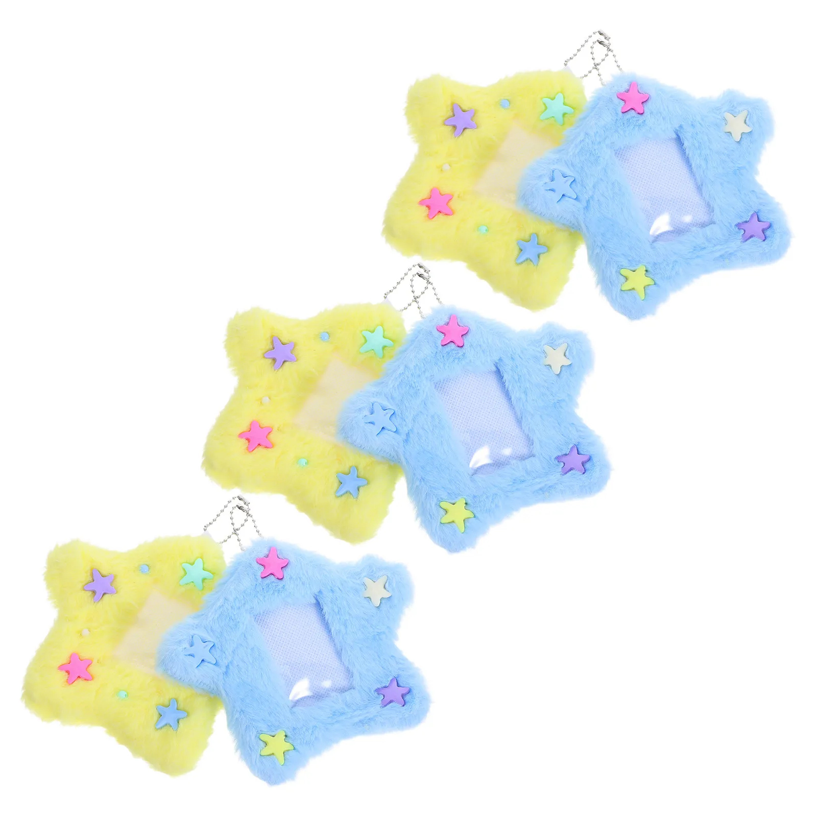 6pcs Star Card Holder Transparent Pvc Sleeve For Id Credit Cards Badge Keychain Student Bus Card Case Photocard Holder
6pcs Star Card Holder Transparent Pvc Sleeve For Id Credit Cards Badge Keychain Student Bus Card Case Photocard Holder