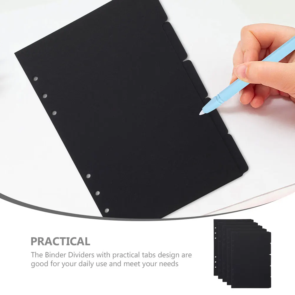 5 Pcs Tabs Paper Notebook Notebook Dividers Page Markers Study Work Tabs Binder Supplies File Dividers Loose Leaf 
5 Pcs Tabs Paper Notebook Notebook Dividers Page Markers Study Work Tabs Binder Supplies File Dividers Loose Leaf