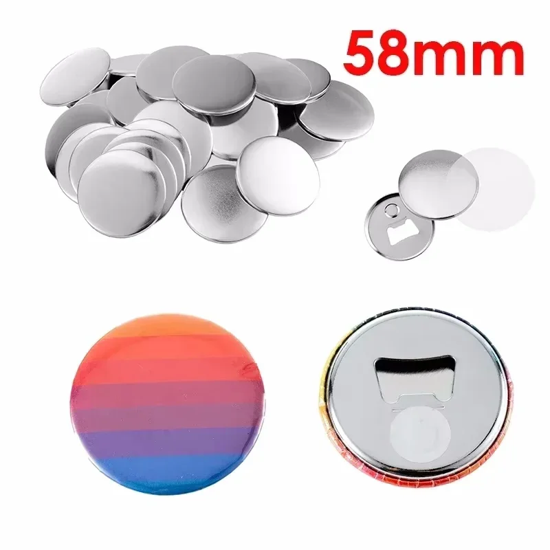 50PCS 58mm Metal Button Parts Supplies Fridge Magnet Bottle-Opener for Button Maker Machine Round Pin Maker Materials No Machine
50PCS 58mm Metal Button Parts Supplies Fridge Magnet Bottle-Opener for Button Maker Machine Round Pin Maker Materials No Machine