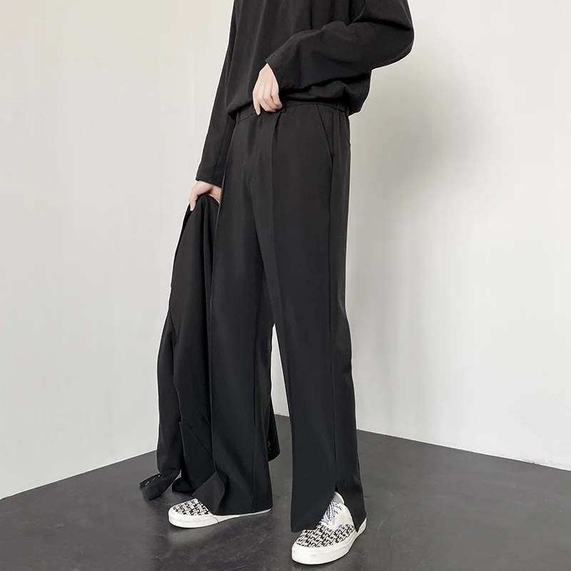 Мужские повседневные брюки свободного кроя с широкими штанинами, универсальные, в пол, в стиле High Street, с разрезом, в стиле Hong Kong Sle
Мужские повседневные брюки свободного кроя с широкими штанинами, универсальные, в пол, в стиле High Street, с разрезом, в стиле Hong Kong Sle