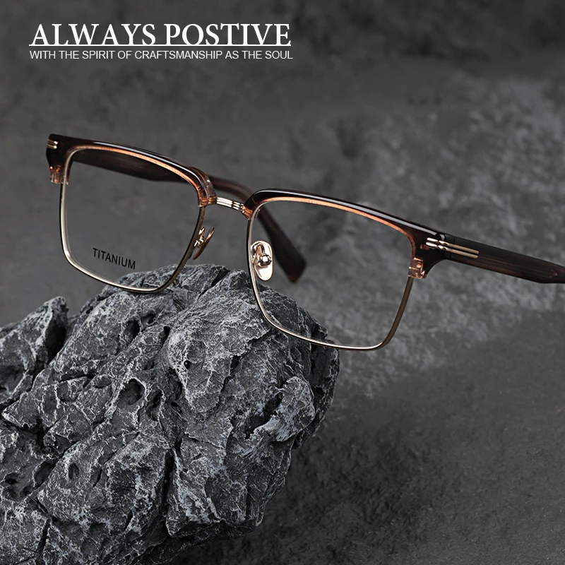 Fashion Design High Quality Exquisite Square Titanium Prescription Glasses Frame Men Women Myopia Optical Vintage Eyewear
Fashion Design High Quality Exquisite Square Titanium Prescription Glasses Frame Men Women Myopia Optical Vintage Eyewear