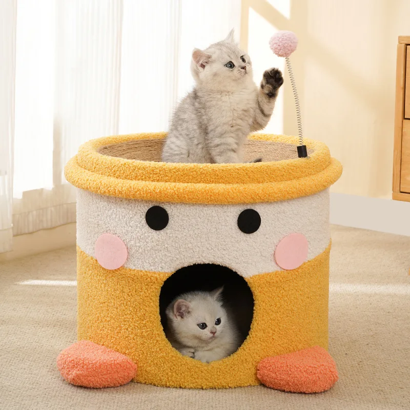 Sisal Barrel Cat Scratch Board, Climbing Frame, One Barrel Cat Shelf, Wear-Resistant, Anti-Cat Scratch, Sofa Protection Toy
Sisal Barrel Cat Scratch Board, Climbing Frame, One Barrel Cat Shelf, Wear-Resistant, Anti-Cat Scratch, Sofa Protection Toy