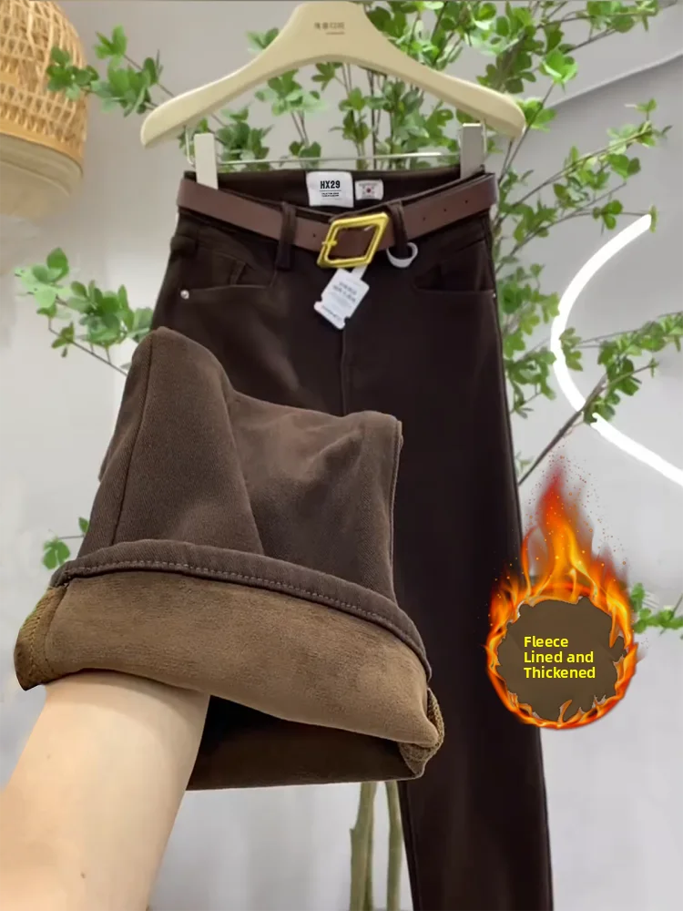 Большие размеры Fce Lined Thi Джинсы с высокой талией Свободные утягивающие широкие брюки Женская зимняя повседневная одежда с высокой талией
Большие размеры Fce Lined Thi Джинсы с высокой талией Свободные утягивающие широкие брюки Женская зимняя повседневная одежда с высокой талией