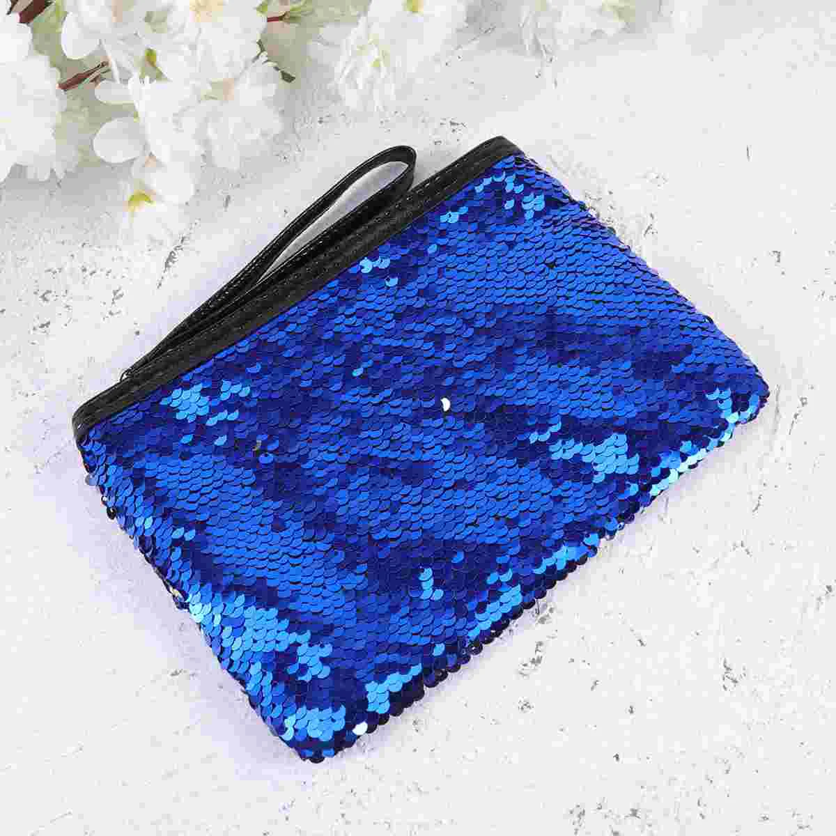 Color Changing Paillette Bag Change Clutch Handbag Fashion Storage Bag (Blue and Silver Bag)
Color Changing Paillette Bag Change Clutch Handbag Fashion Storage Bag (Blue and Silver Bag)