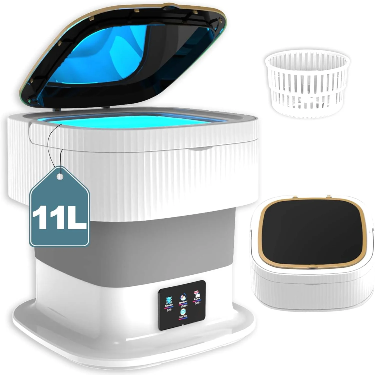 Portable Washing Machine, Washing Machine, Portable Washer and Dryer, Small Collapsible Laundry for Travel, Sutiable for Apartm
Portable Washing Machine, Washing Machine, Portable Washer and Dryer, Small Collapsible Laundry for Travel, Sutiable for Apartm