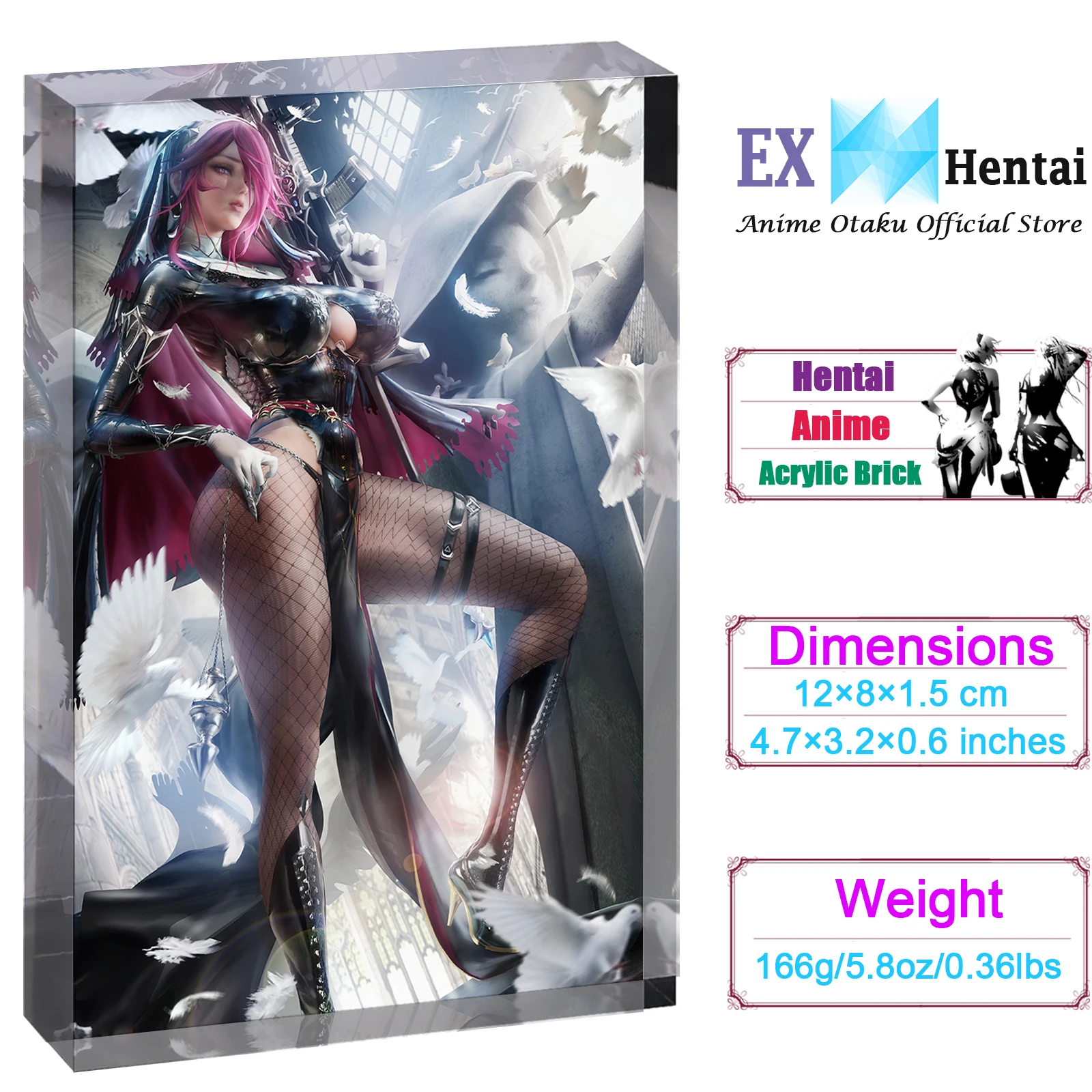 Sexy Anime Gun Girl Waifu Acrylic Block, Hentai Art Stand Display, Custom Collectible Dark Aesthetic Desk Decor, Otaku Hobby Gif 
Sexy Anime Gun Girl Waifu Acrylic Block, Hentai Art Stand Display, Custom Collectible Dark Aesthetic Desk Decor, Otaku Hobby Gif
