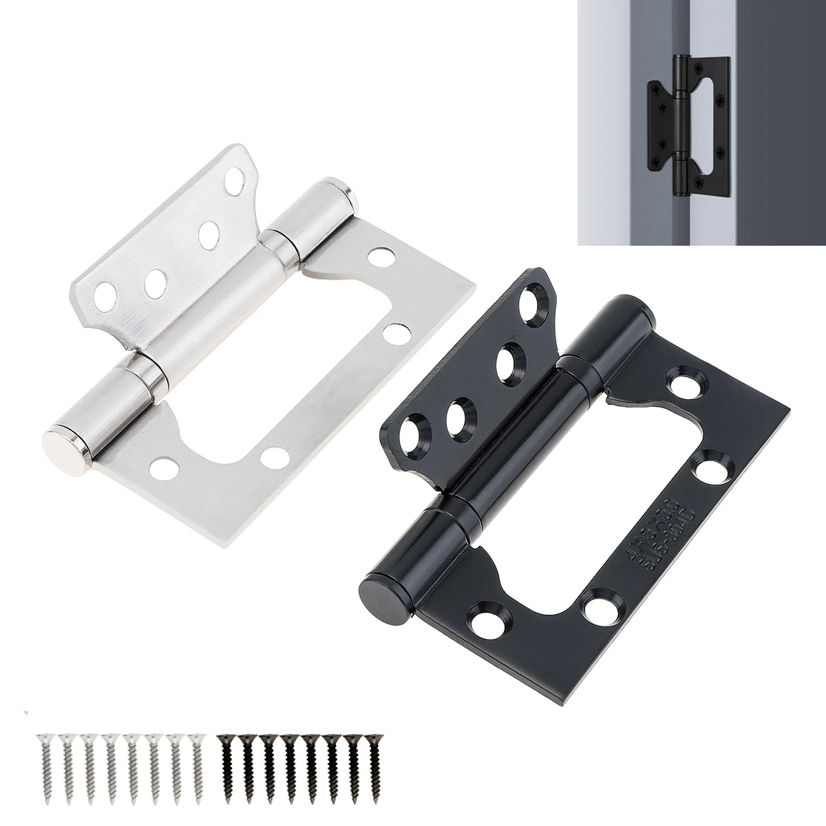 Stainless Steel Heavy Duty Door Hinges 4 x 3Inch Smooth Movement Wooden Door Mute Non Mortise Door Hinges
Stainless Steel Heavy Duty Door Hinges 4 x 3Inch Smooth Movement Wooden Door Mute Non Mortise Door Hinges
