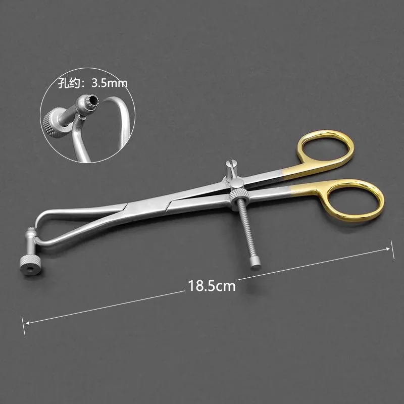 Щипцы для удержания пластины из нержавеющей стали с направляющей для сверла Щипцы для удержания кости 180 мм/140 мм Ортопедические хирургические инструменты
Щипцы для удержания пластины из нержавеющей стали с направляющей для сверла Щипцы для удержания кости 180 мм/140 мм Ортопедические хирургические инструменты