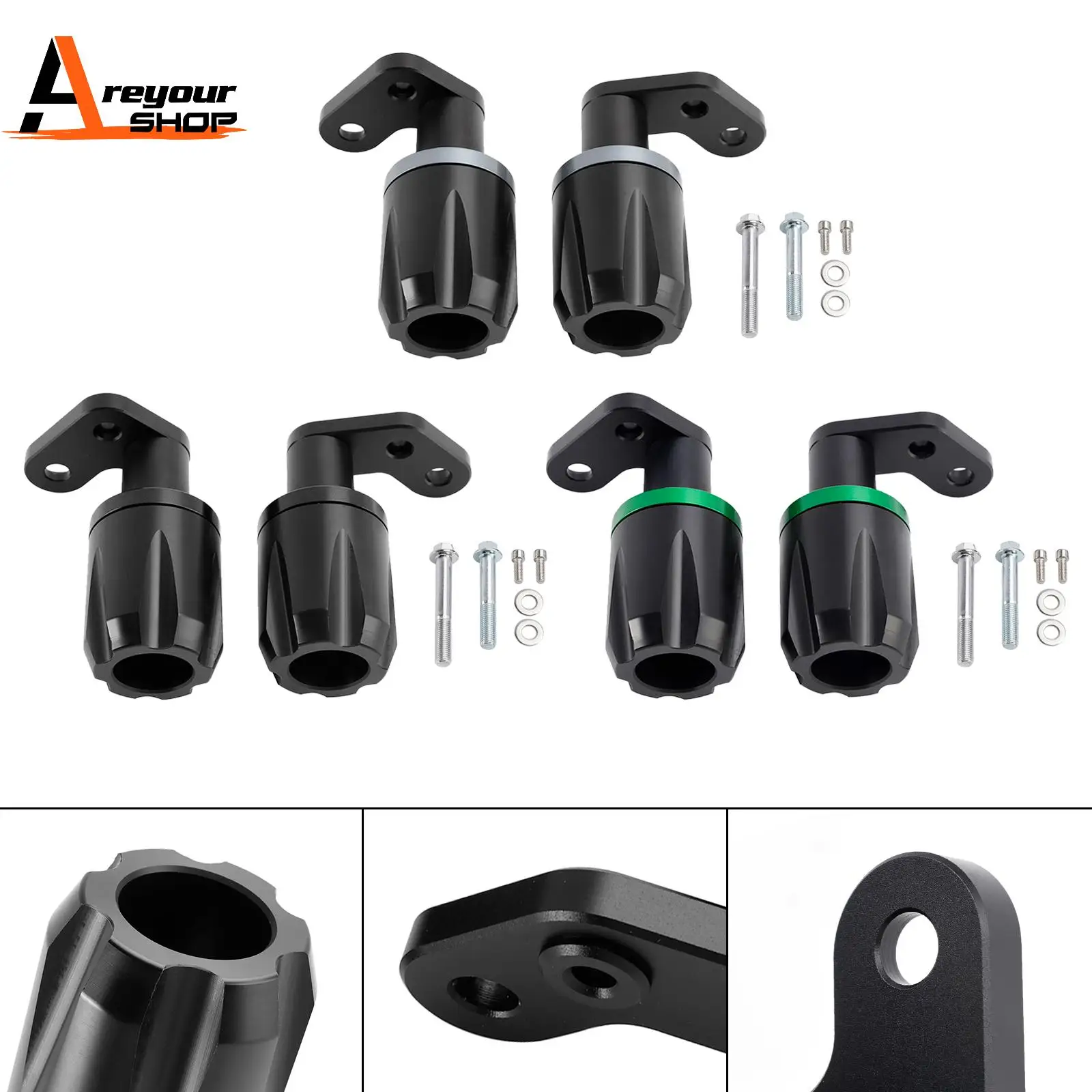 Aluminum Frame Crash Slider Protection Black for Kawasaki Zx-6R Zx 6R 2024-2025 Black
Aluminum Frame Crash Slider Protection Black for Kawasaki Zx-6R Zx 6R 2024-2025 Black