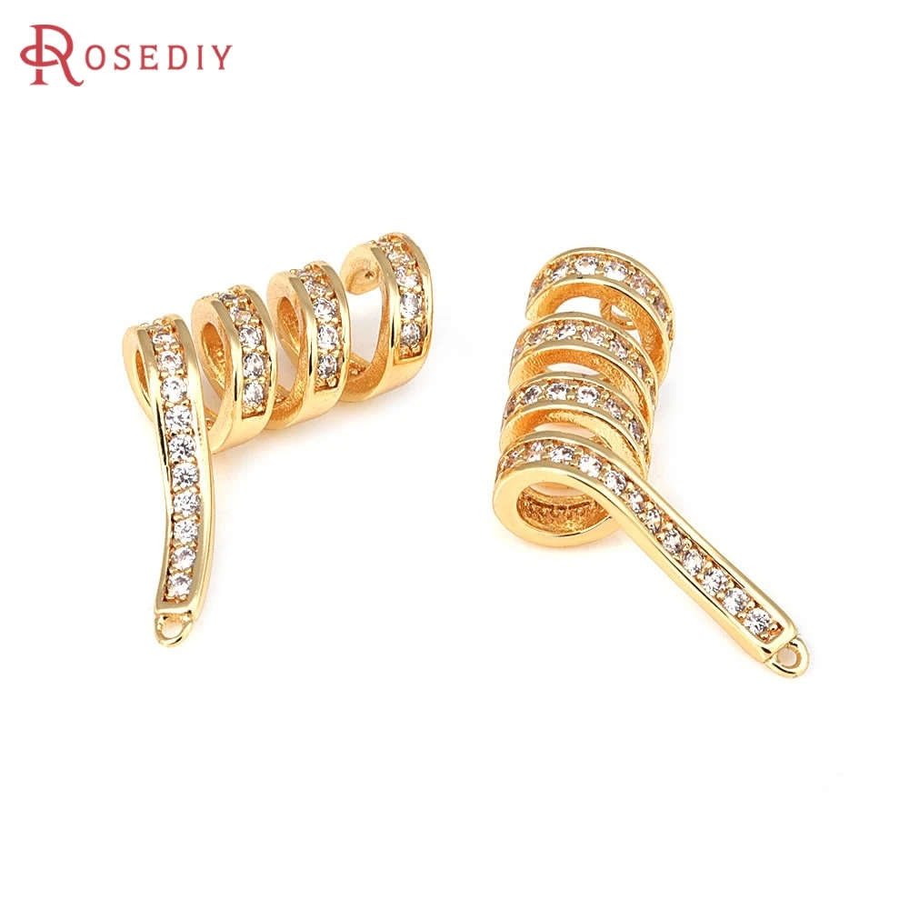 2PCS 18K Gold Color Brass and Zircon Charms Pendants High Quality Diy Jewelry Making Necklace Earrings Accessories for Women
2PCS 18K Gold Color Brass and Zircon Charms Pendants High Quality Diy Jewelry Making Necklace Earrings Accessories for Women
