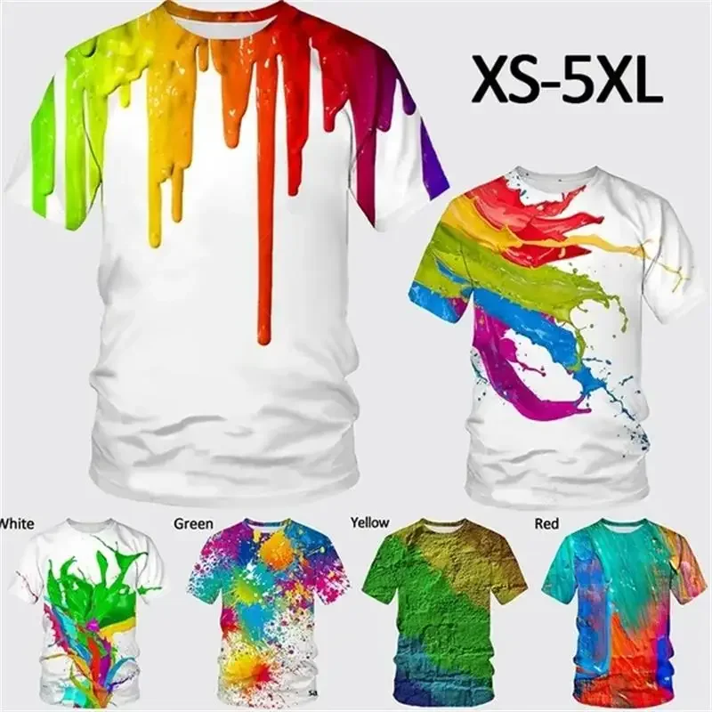 New Fashion Graffiti Paint T Shirt 3D Printing Men Summer Casual T-shirt Hip Hop Harajuku Fashion Streetwear Short Sleeved Shirt
New Fashion Graffiti Paint T Shirt 3D Printing Men Summer Casual T-shirt Hip Hop Harajuku Fashion Streetwear Short Sleeved Shirt