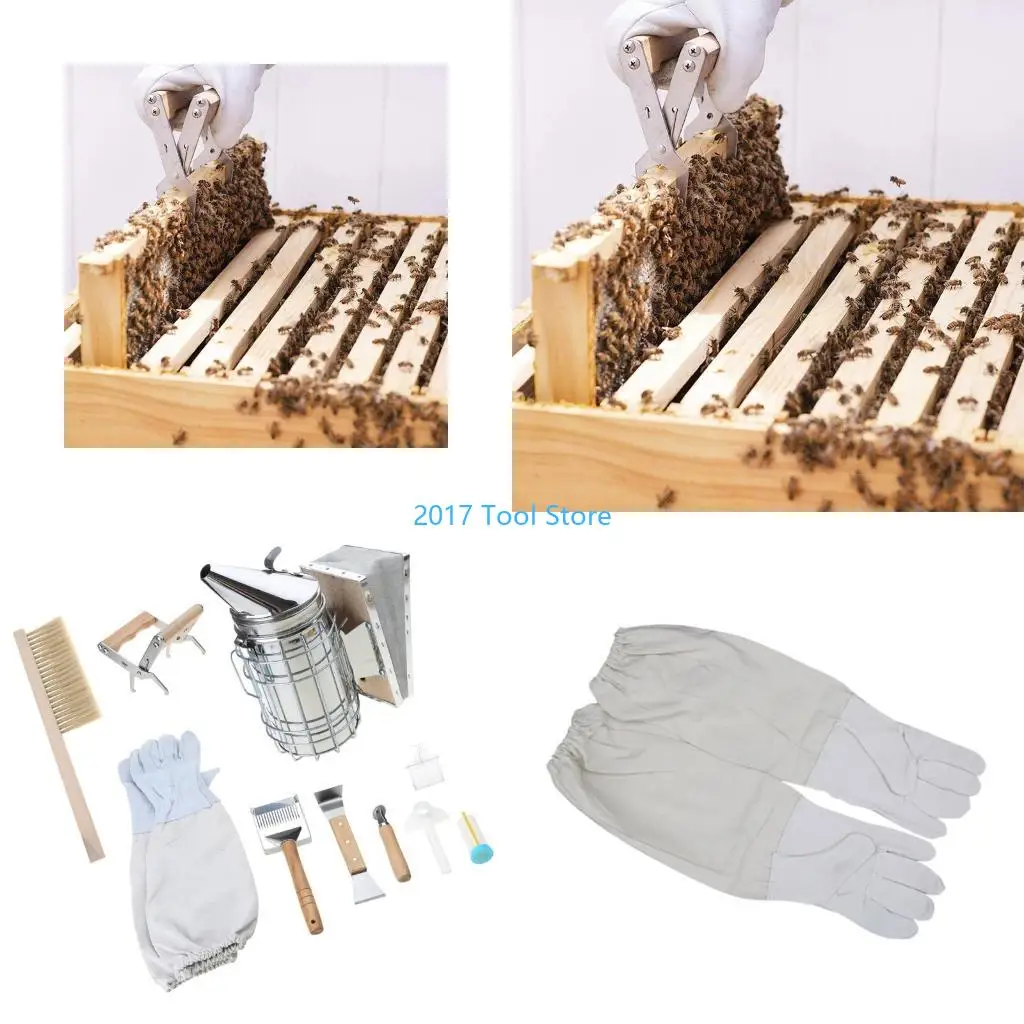 K92A 1 Set Beekeeping Supplies Tools Stainless Steel Smoker Brush Gloves Scraper Honey Knife Clip Accessories
K92A 1 Set Beekeeping Supplies Tools Stainless Steel Smoker Brush Gloves Scraper Honey Knife Clip Accessories