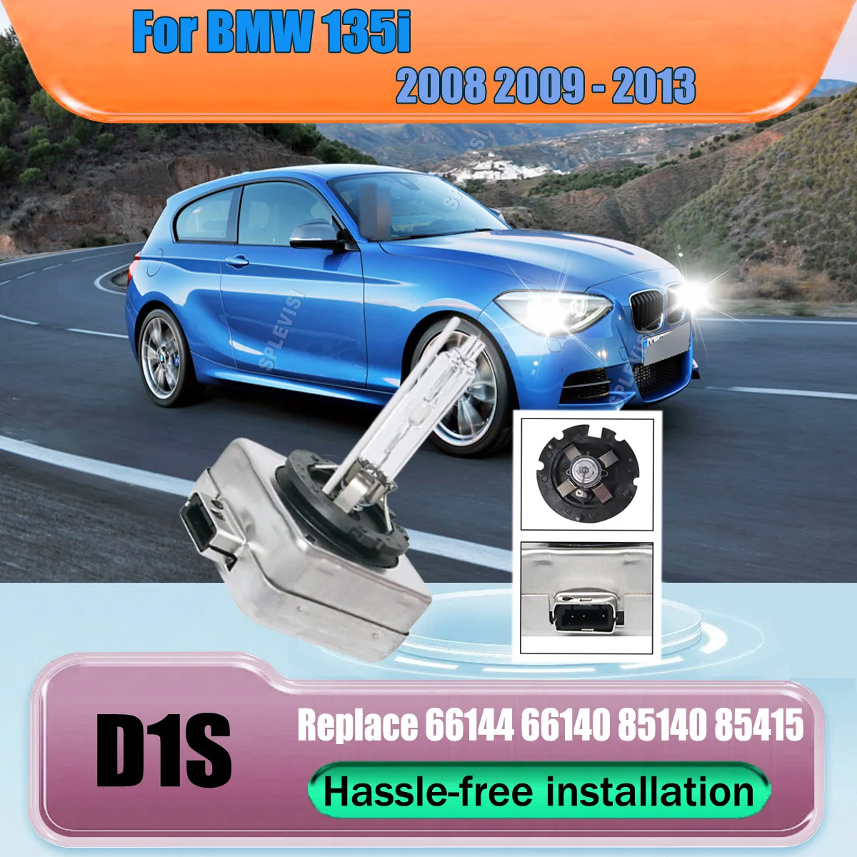 Pack of 2 D1S Xenon HID Auto Headlamp -precisely positioned bases and focused beam pattern For BMW 135i 2008 2009 2010 2011-2013
Pack of 2 D1S Xenon HID Auto Headlamp -precisely positioned bases and focused beam pattern For BMW 135i 2008 2009 2010 2011-2013