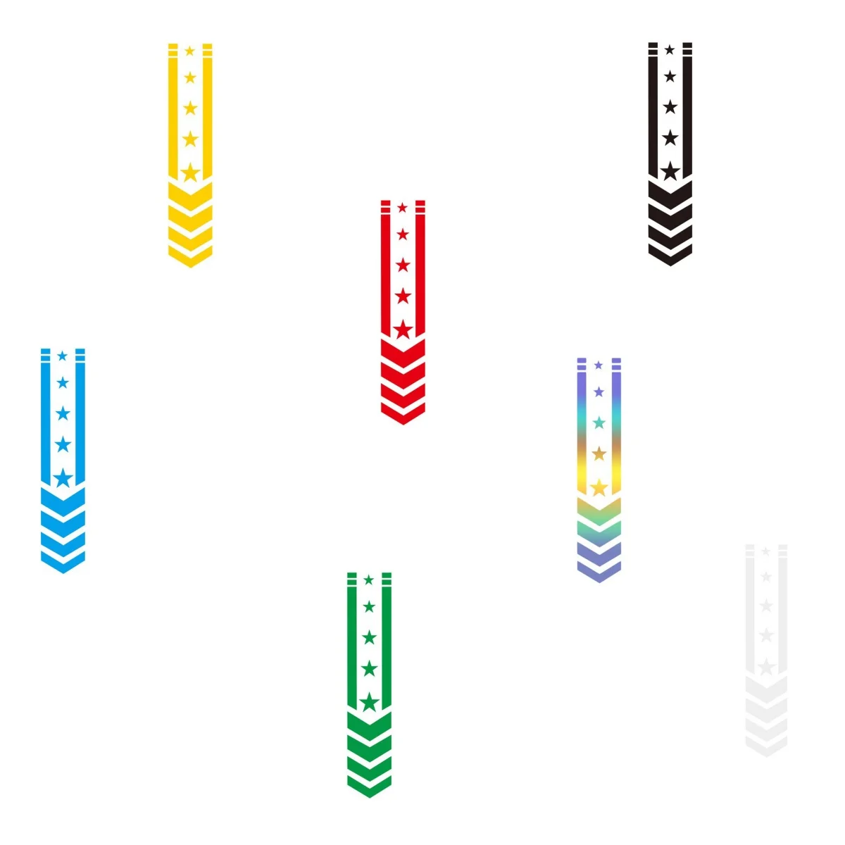 1Pc Motorcycle Star Arrow Stripes Reflective Stickers Self-adhesive Car Fender Decals Driving Warning Refit Accessories 34*5.5cm
1Pc Motorcycle Star Arrow Stripes Reflective Stickers Self-adhesive Car Fender Decals Driving Warning Refit Accessories 34*5.5cm