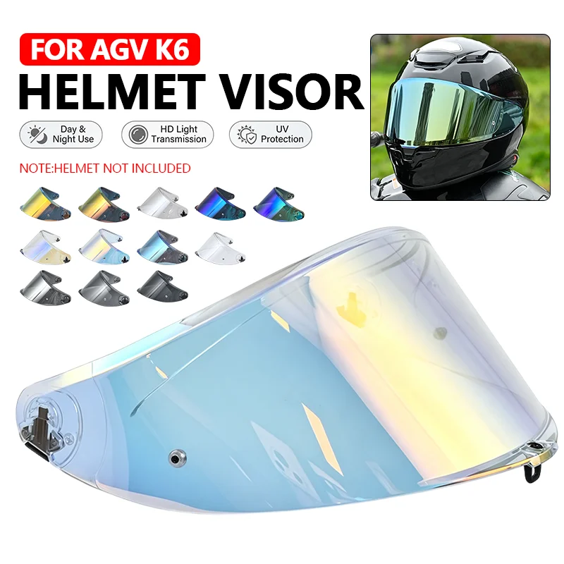 K6 Motorcycle Helmet Visor Face Shield Polycarbonate Windproof Uv Cut Electroplated Sunshield For Agv K6 K6s Visera Casco
K6 Motorcycle Helmet Visor Face Shield Polycarbonate Windproof Uv Cut Electroplated Sunshield For Agv K6 K6s Visera Casco