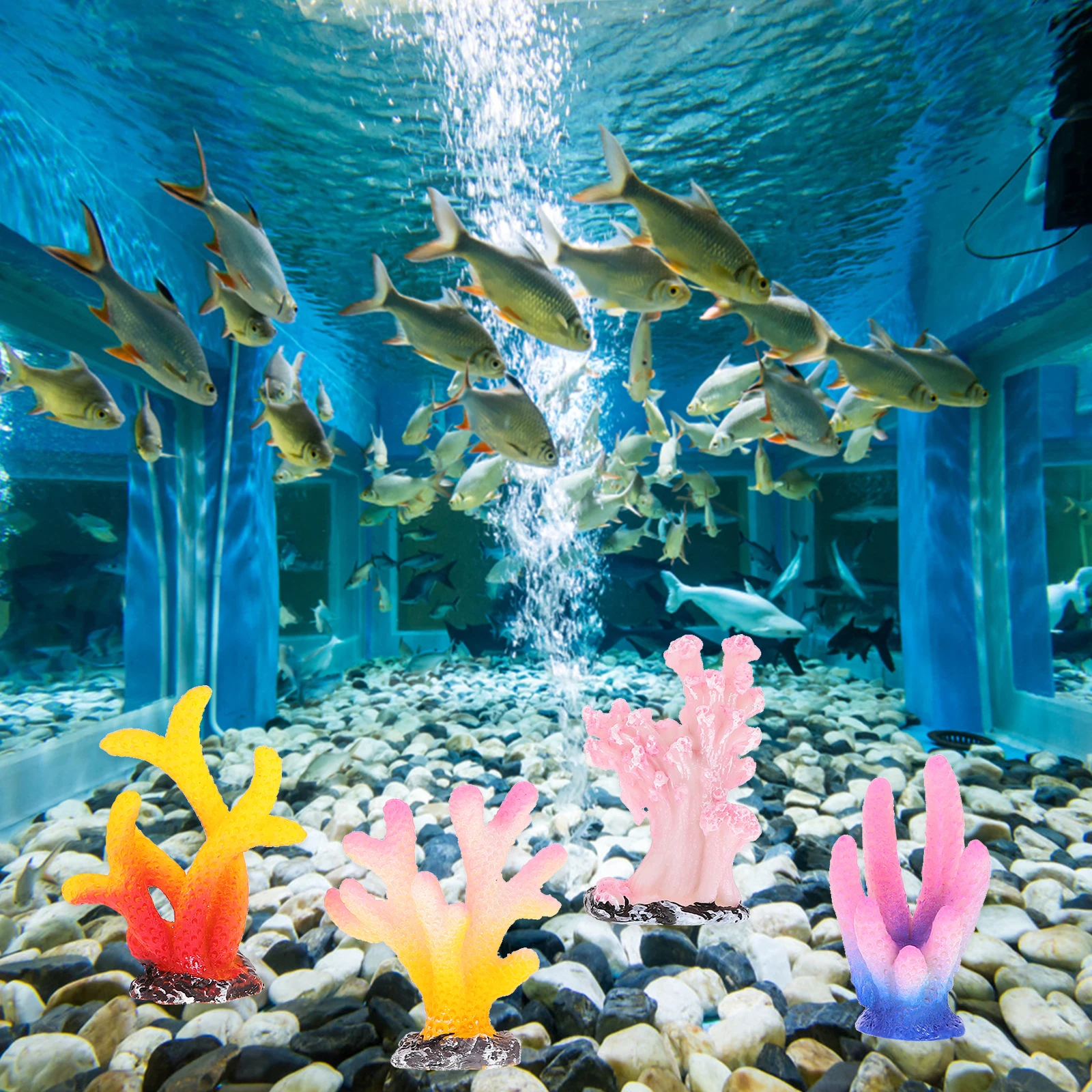 8 Pcs Coral Ornaments Fish Tank Aquarium Decorations Resin Artificial Reef Trinkets Turtle Accessories Small Tank Decor Pet
8 Pcs Coral Ornaments Fish Tank Aquarium Decorations Resin Artificial Reef Trinkets Turtle Accessories Small Tank Decor Pet