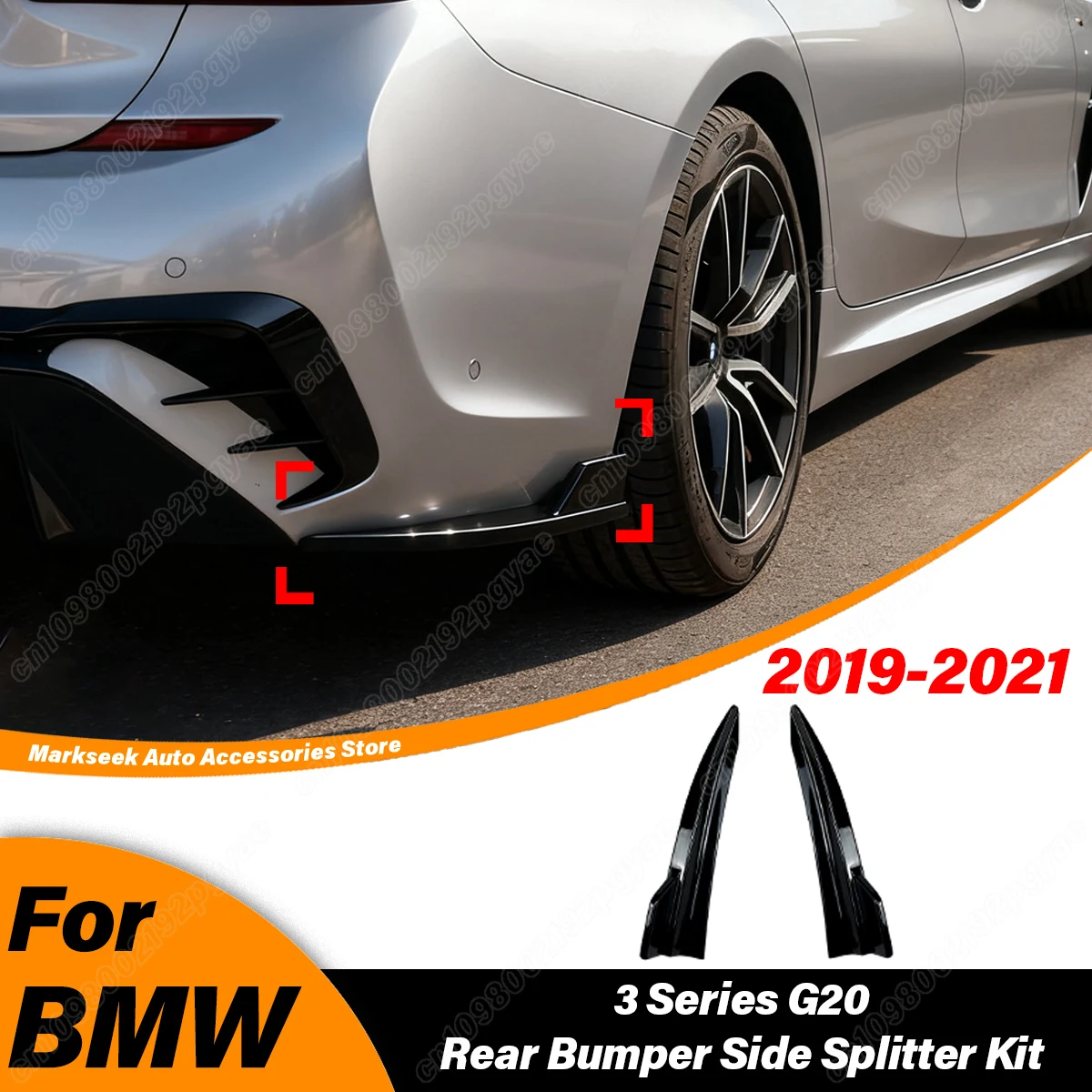 For BMW 3 Series G20 2019 2020 2021 Automobile Rear Bumper Side Splitter Sports Style ABS Diffuser Skirts Body Modification Kit
For BMW 3 Series G20 2019 2020 2021 Automobile Rear Bumper Side Splitter Sports Style ABS Diffuser Skirts Body Modification Kit