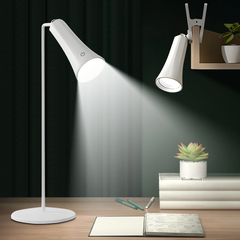 4-in-1 LED Desk Lamp Eye-Caring USB Rechargeable Night Light Touch Dimming Clip Magnetic Handheld Stand Desk Lamps Study Bedroom
4-in-1 LED Desk Lamp Eye-Caring USB Rechargeable Night Light Touch Dimming Clip Magnetic Handheld Stand Desk Lamps Study Bedroom