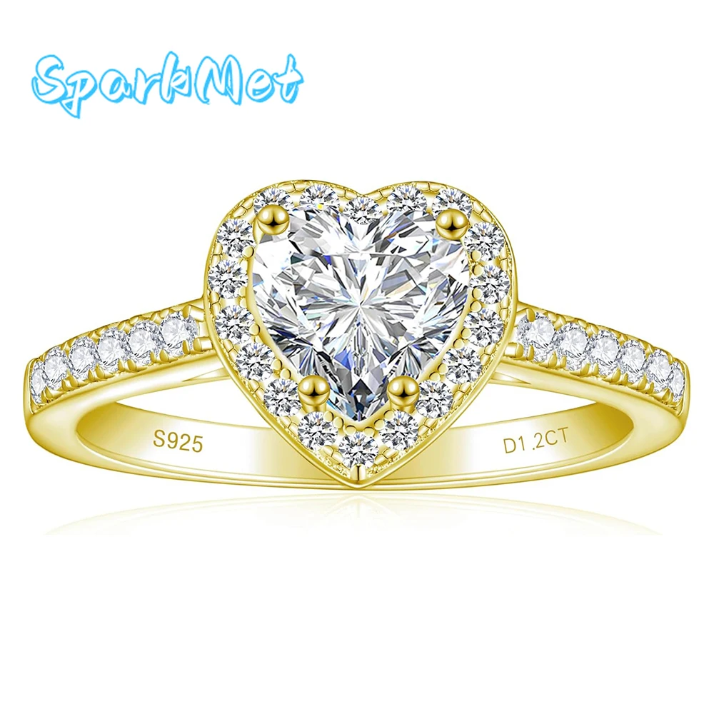 SparkMet 100% настоящее розовое сердце муассанит золотое кольцо 1-2 карата с сертификатом пройденный тест на бриллианты женские серебряные ювелирные изделия S925 подарок
SparkMet 100% настоящее розовое сердце муассанит золотое кольцо 1-2 карата с сертификатом пройденный тест на бриллианты женские серебряные ювелирные изделия S925 подарок