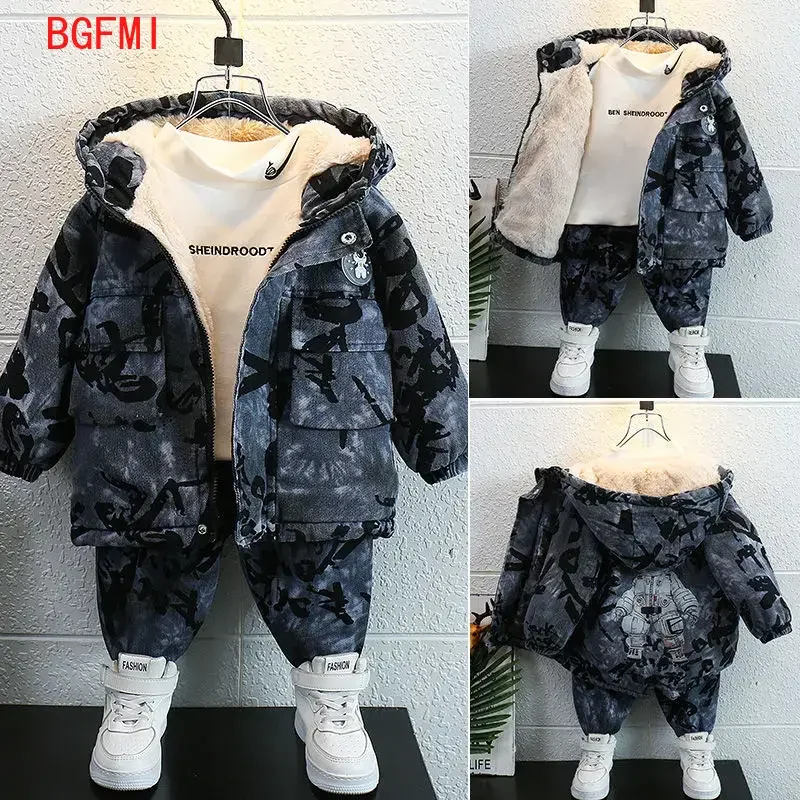 2-11Yrs Teenager Boys Winter Fleece Hoodie + Thick Pants Set New Handsome Boys Warm Parka Children's Autumn Winter Two Piece Set
2-11Yrs Teenager Boys Winter Fleece Hoodie + Thick Pants Set New Handsome Boys Warm Parka Children's Autumn Winter Two Piece Set
