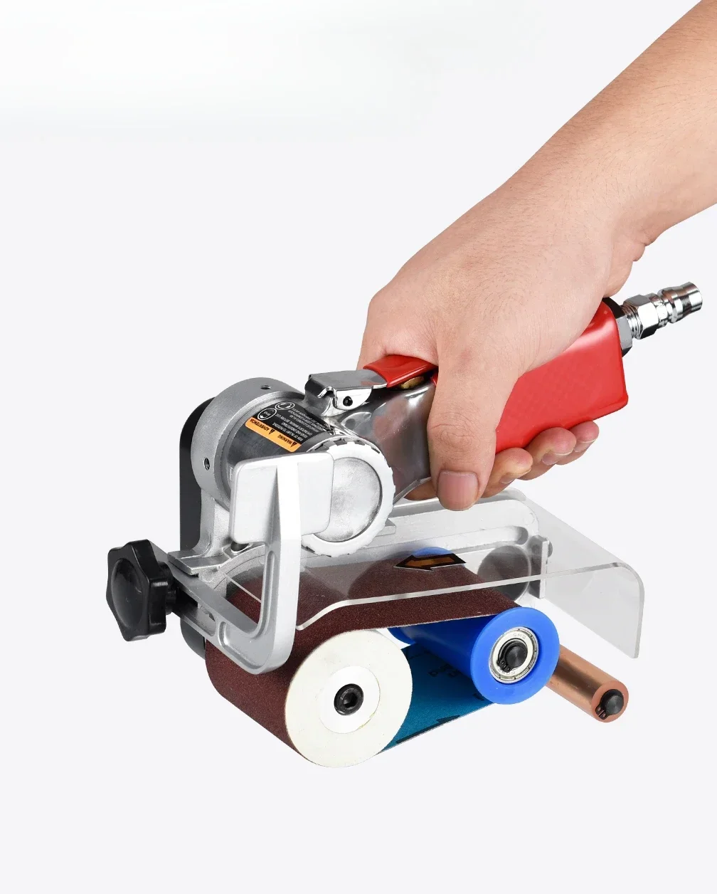 Pneumatic belt machine Stainless steel wire drawing hand-held polishing sand drawing tank grinding machine
Pneumatic belt machine Stainless steel wire drawing hand-held polishing sand drawing tank grinding machine