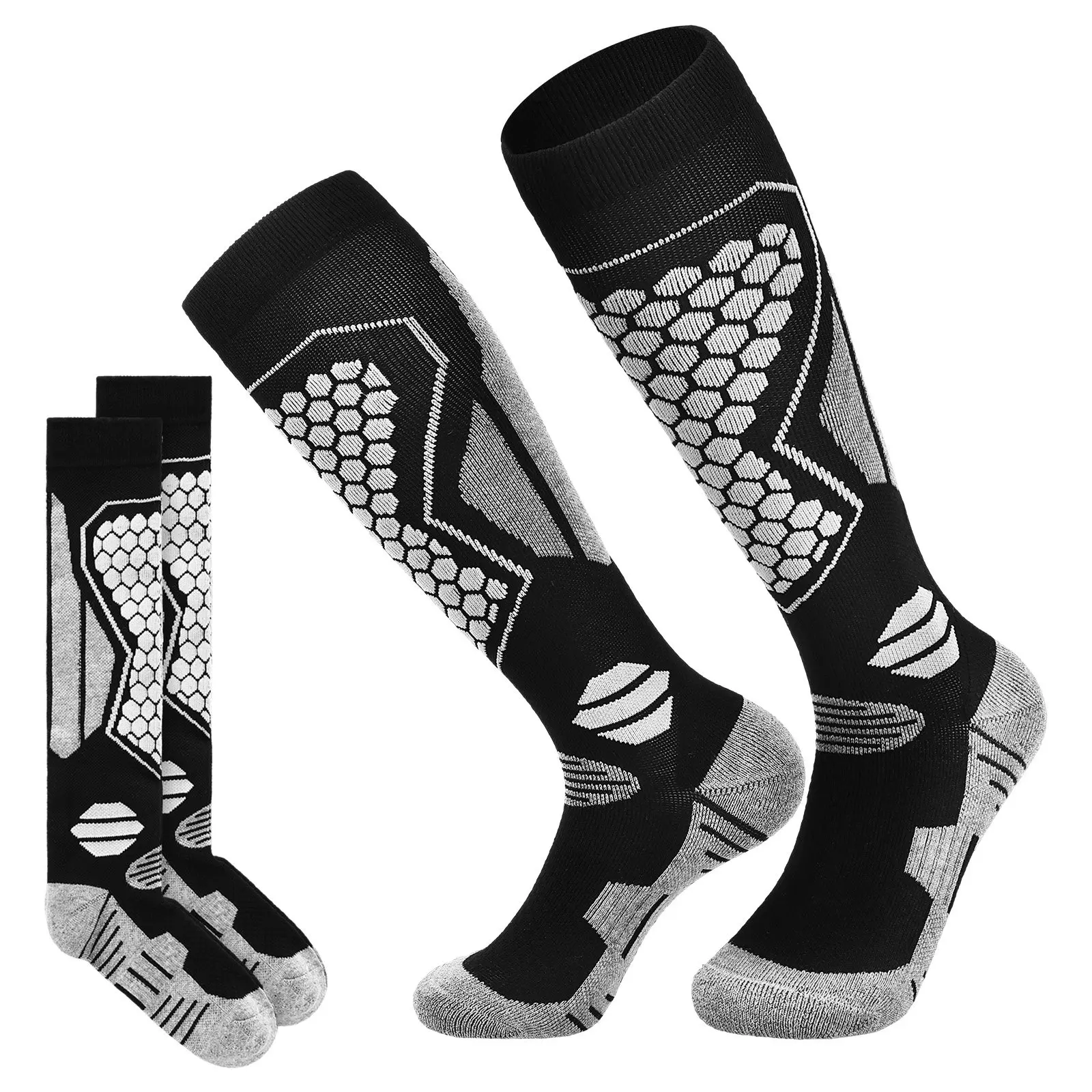 2Pairs Ski Socks Thickened Warm Thermal Long Calf Socks Winter Snowboarding Hiking Unisex Sports Size L Snow Gear for Women
2Pairs Ski Socks Thickened Warm Thermal Long Calf Socks Winter Snowboarding Hiking Unisex Sports Size L Snow Gear for Women