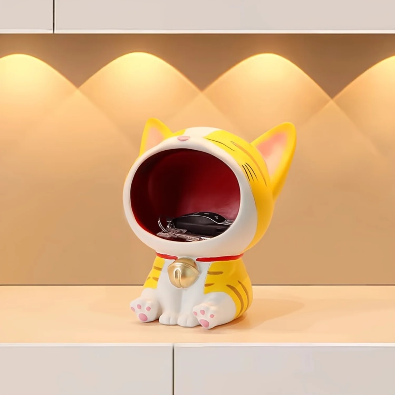1pc Large Mouth Cat Resin Statue - Decorative Key Holder & Bookshelf Ornament for Living Room or Office - Perfect for Valentine'
1pc Large Mouth Cat Resin Statue - Decorative Key Holder & Bookshelf Ornament for Living Room or Office - Perfect for Valentine'