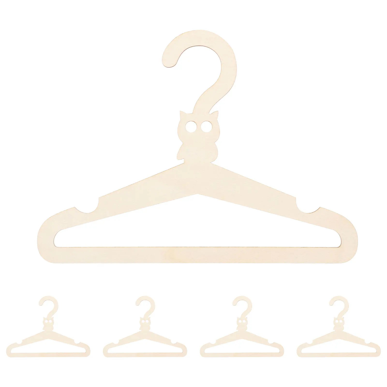 5 Pcs Children's Clothes Hanger Set Baby Kids Wooden Hangers Material Cartoon Animal Compact Size Home DIY
5 Pcs Children's Clothes Hanger Set Baby Kids Wooden Hangers Material Cartoon Animal Compact Size Home DIY