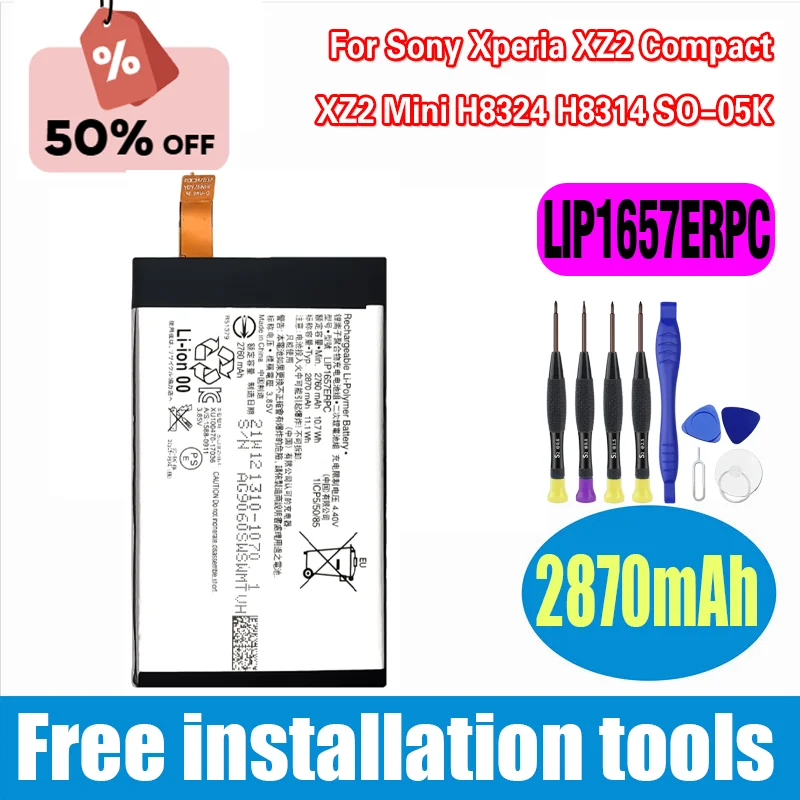 High-Quality LIP1657ERPC Battery for Sony Xperia XZ2 Compact XZ2 Mini H8324 H8314 SO-05K Mobile Phone Battery 
High-Quality LIP1657ERPC Battery for Sony Xperia XZ2 Compact XZ2 Mini H8324 H8314 SO-05K Mobile Phone Battery