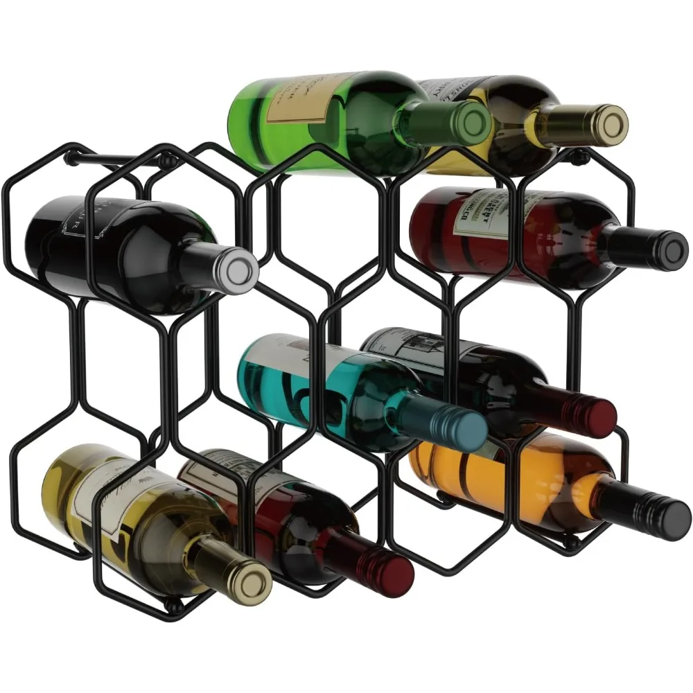 countertop wine rack, 14-bottle modern freestanding metal holder for red and white wine, tabletop, kitchen, bar, and cabinet st
countertop wine rack, 14-bottle modern freestanding metal holder for red and white wine, tabletop, kitchen, bar, and cabinet st