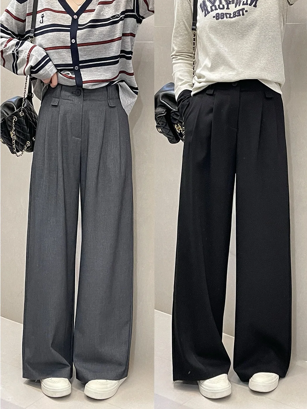 Loose Fit Straight Leg Trousers Women's Autumn Casual Pants Long Legs Visual Effect Cotton Fabric Simple Sle l Waist
Loose Fit Straight Leg Trousers Women's Autumn Casual Pants Long Legs Visual Effect Cotton Fabric Simple Sle l Waist