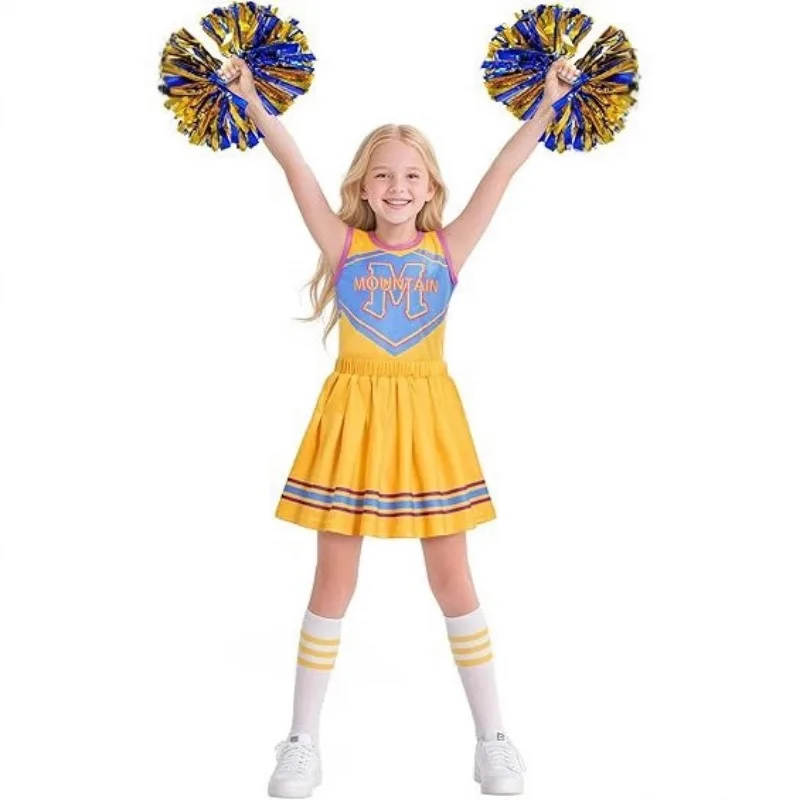 Zombies Cheerleader Costume for Youngster Princess Movie Halloween Cosplay Skirt Set Cheerleading Outfits for 3-12 Years
Zombies Cheerleader Costume for Youngster Princess Movie Halloween Cosplay Skirt Set Cheerleading Outfits for 3-12 Years