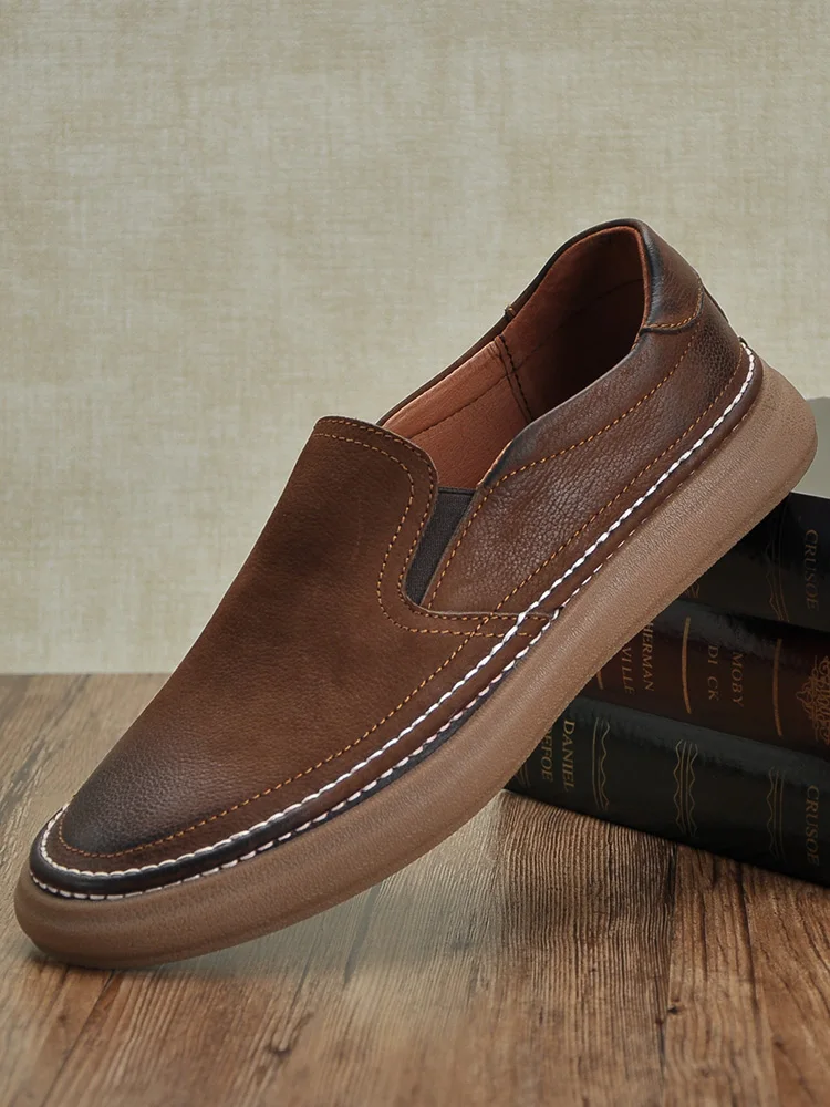 Leather Slip-On Lazy oes 2025 Spring New Men's oes Cowhide Breathable Soft Bot Retro Versatile Casual Board oes
Leather Slip-On Lazy oes 2025 Spring New Men's oes Cowhide Breathable Soft Bot Retro Versatile Casual Board oes