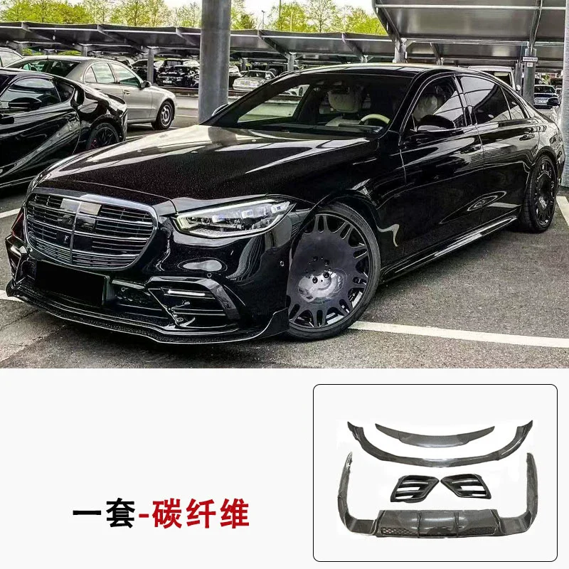 Carbon fiber body kit for Mercedes Benz S-Class W223 S450 S500 modified Front lip rear lip rear spoiler Vent surround
Carbon fiber body kit for Mercedes Benz S-Class W223 S450 S500 modified Front lip rear lip rear spoiler Vent surround