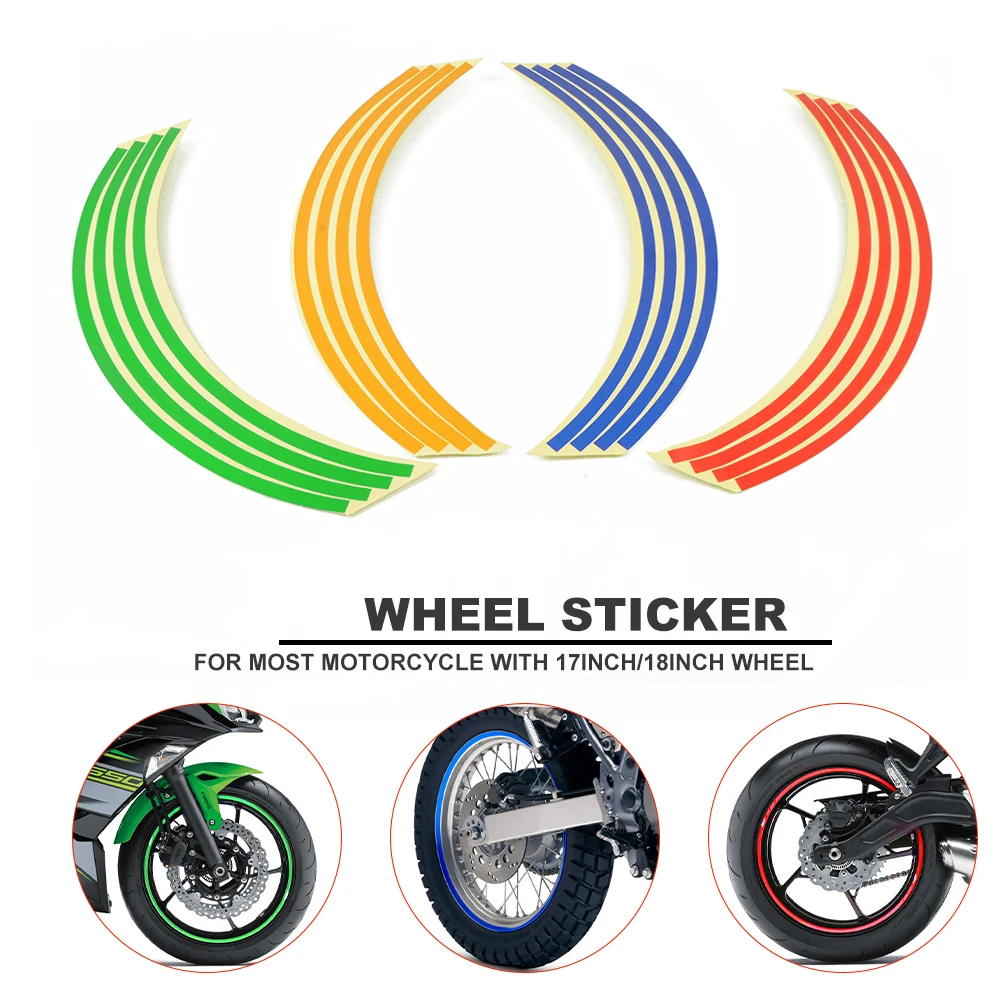 17 18 Inch 16 Strips Motorcycle Car Wheel Tire Stickers Rim Tape Decals Dirt Bike For Yamaha Suzuki Honda Kawasaki APRILIA BMW
17 18 Inch 16 Strips Motorcycle Car Wheel Tire Stickers Rim Tape Decals Dirt Bike For Yamaha Suzuki Honda Kawasaki APRILIA BMW