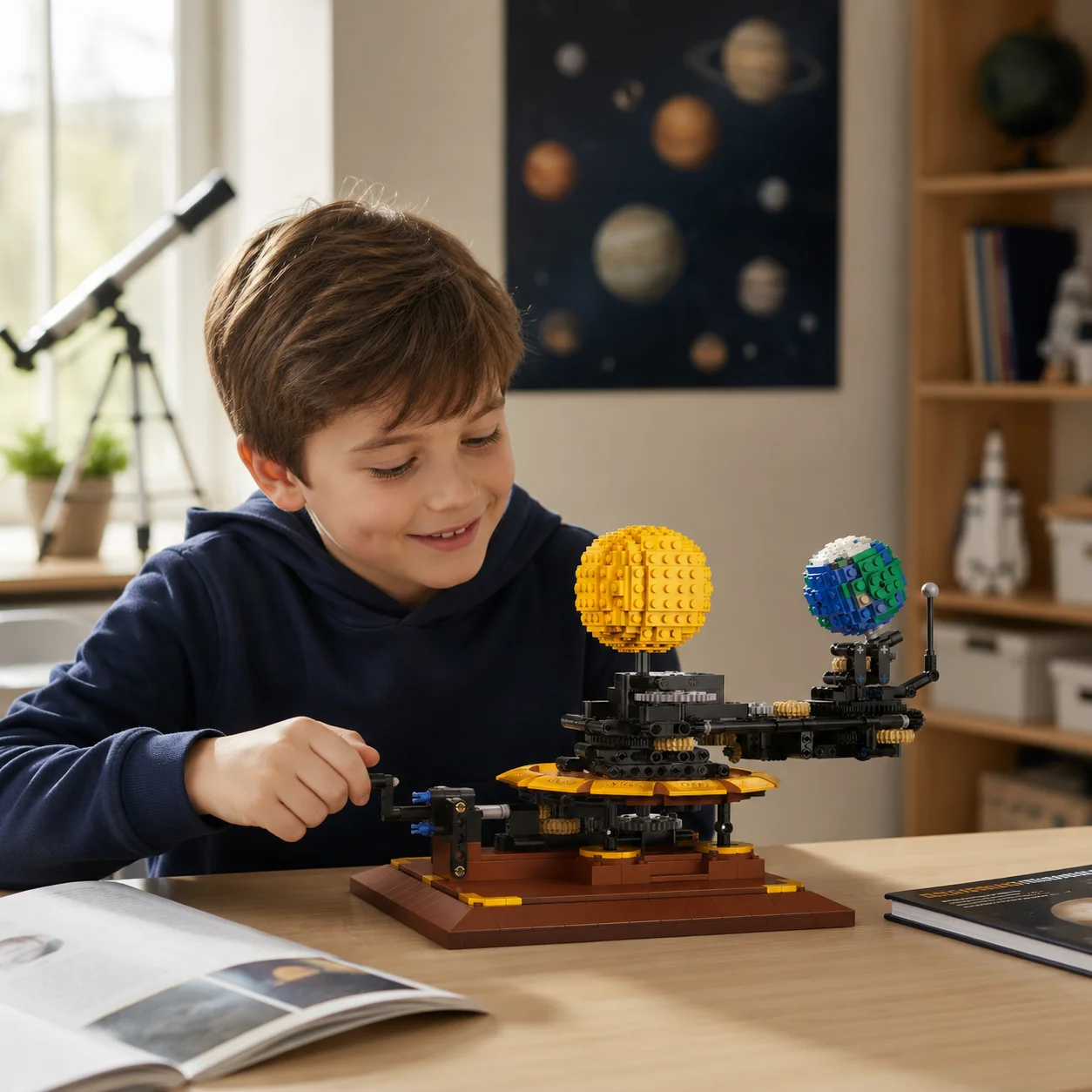 DIY Creative Solar System 865pcs Movable Building Blocks Set Technical MOC Assembly Bricks STEM Birthday Gifts For Kids Adults
DIY Creative Solar System 865pcs Movable Building Blocks Set Technical MOC Assembly Bricks STEM Birthday Gifts For Kids Adults