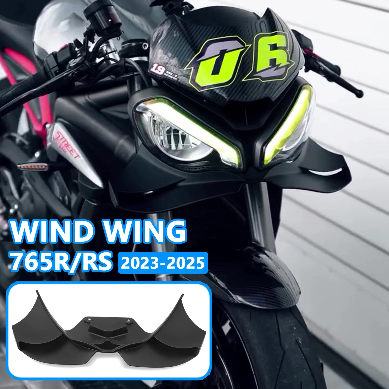 For Street Triple 765RS 765 R RS 2023-2025 2024 Motorcycle Front Spoiler Downforce Deflector Front Beak Spoiler Winglet Spoiler
For Street Triple 765RS 765 R RS 2023-2025 2024 Motorcycle Front Spoiler Downforce Deflector Front Beak Spoiler Winglet Spoiler