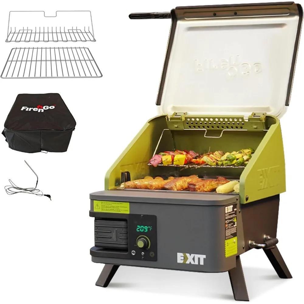 Портативный электрический гриль и коптильня на древесных гранулах, 20 В, площадью 287 кв. В. Кулинарная зона и контроль температуры
Портативный электрический гриль и коптильня на древесных гранулах, 20 В, площадью 287 кв. В. Кулинарная зона и контроль температуры