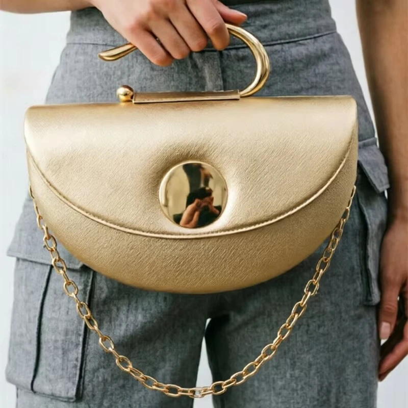 2026 High-End Brand Semi-Circular Saddle Bag Fashion Handbag for Wedding Dress Trendy Crossbody Shoulder Design
2026 High-End Brand Semi-Circular Saddle Bag Fashion Handbag for Wedding Dress Trendy Crossbody Shoulder Design