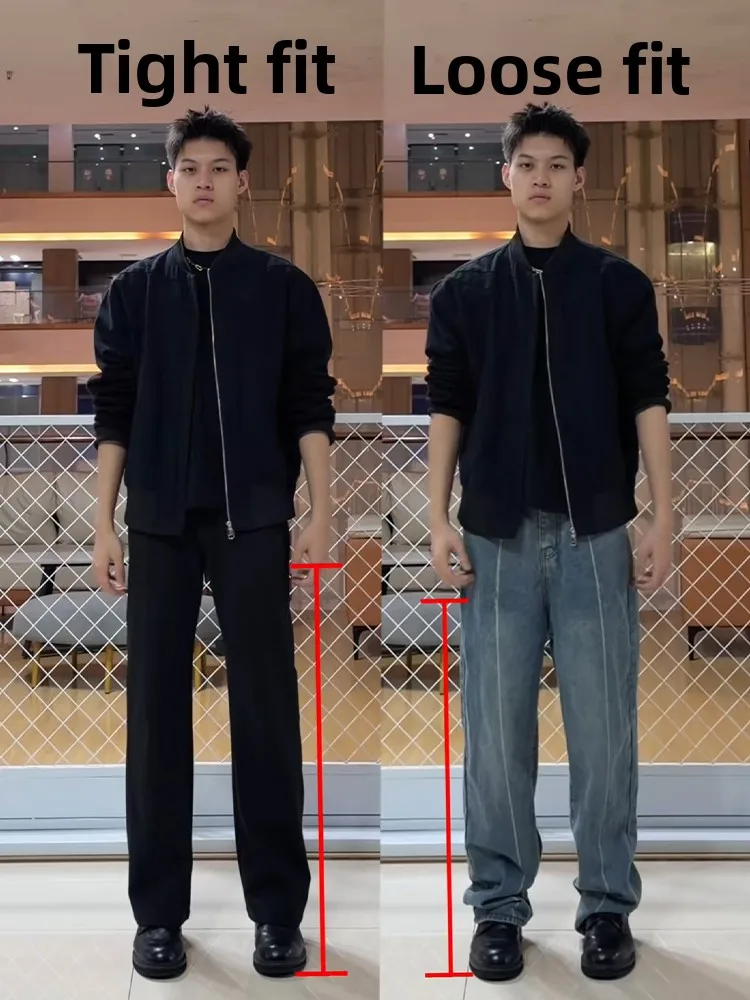 Cleanfit Black Straight Leg Men's Casual Pants Slimming Thin Spring High Waist Zipper Fly Fashionable Urban Style Trousers
Cleanfit Black Straight Leg Men's Casual Pants Slimming Thin Spring High Waist Zipper Fly Fashionable Urban Style Trousers