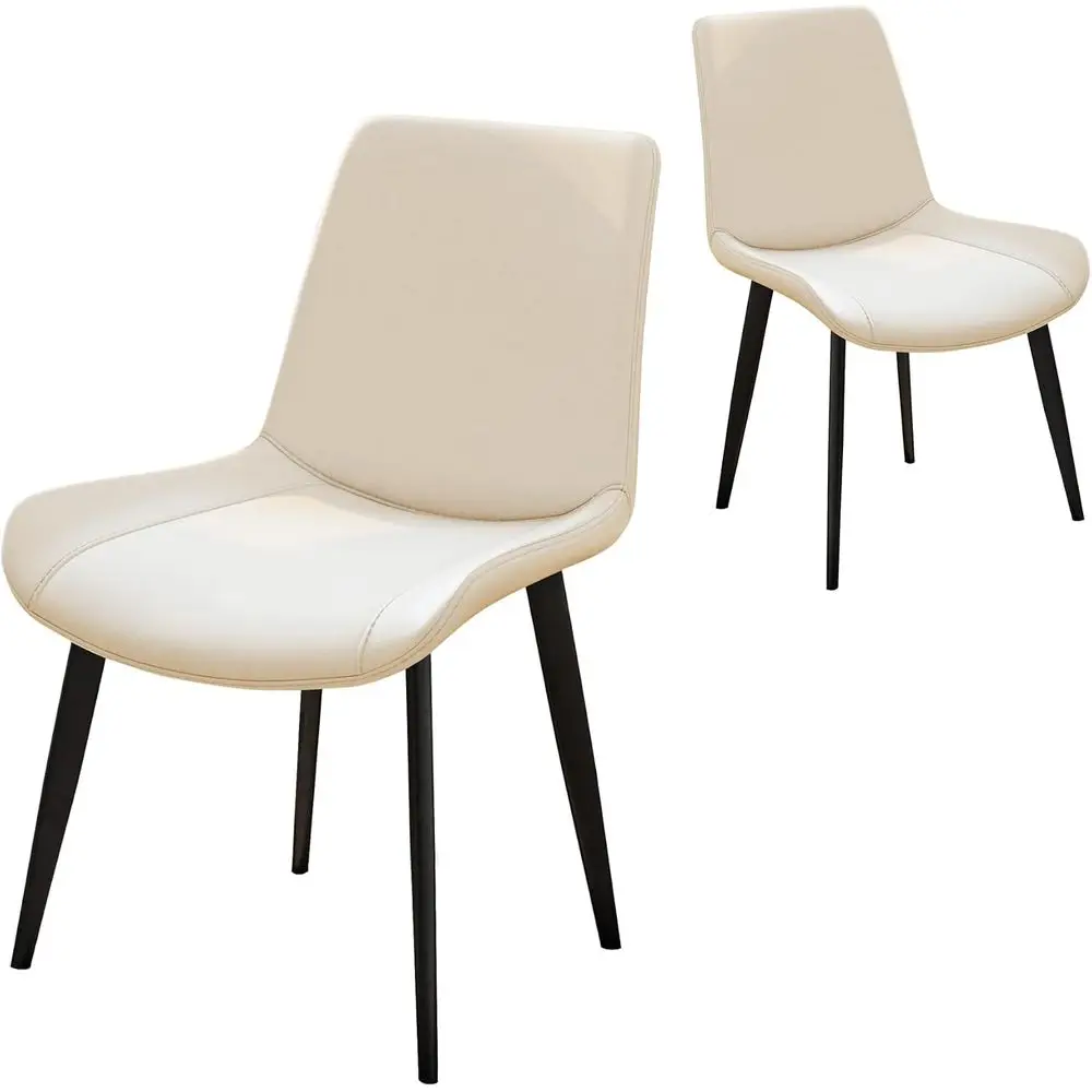 Set of 2 PU Leather Dining Chairs with Curved Backrest and Sturdy Metal Legs, Waterproof and Easy to Clean, Suitable for Home Ki
Set of 2 PU Leather Dining Chairs with Curved Backrest and Sturdy Metal Legs, Waterproof and Easy to Clean, Suitable for Home Ki