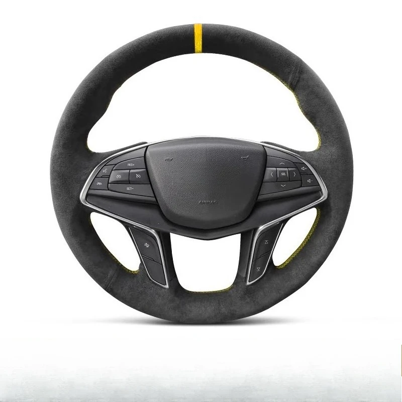 For Cadillac XT5 2016-2024 hand-stitched non-slip Yellow Label Yellow Line suede car Steering Wheel Cover
For Cadillac XT5 2016-2024 hand-stitched non-slip Yellow Label Yellow Line suede car Steering Wheel Cover
