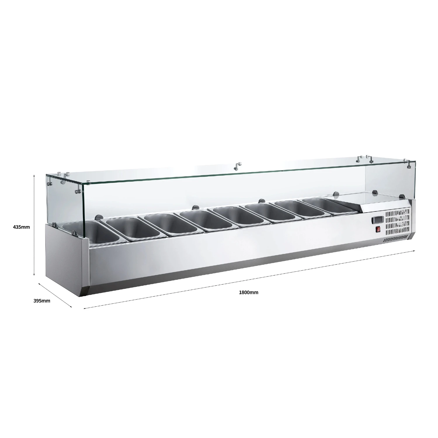 NUELEAD NE-1113 Commercial Air Cooled Equipment Stainless Full Glass Eight Pans Sandwich Salad Food Prep Table
NUELEAD NE-1113 Commercial Air Cooled Equipment Stainless Full Glass Eight Pans Sandwich Salad Food Prep Table