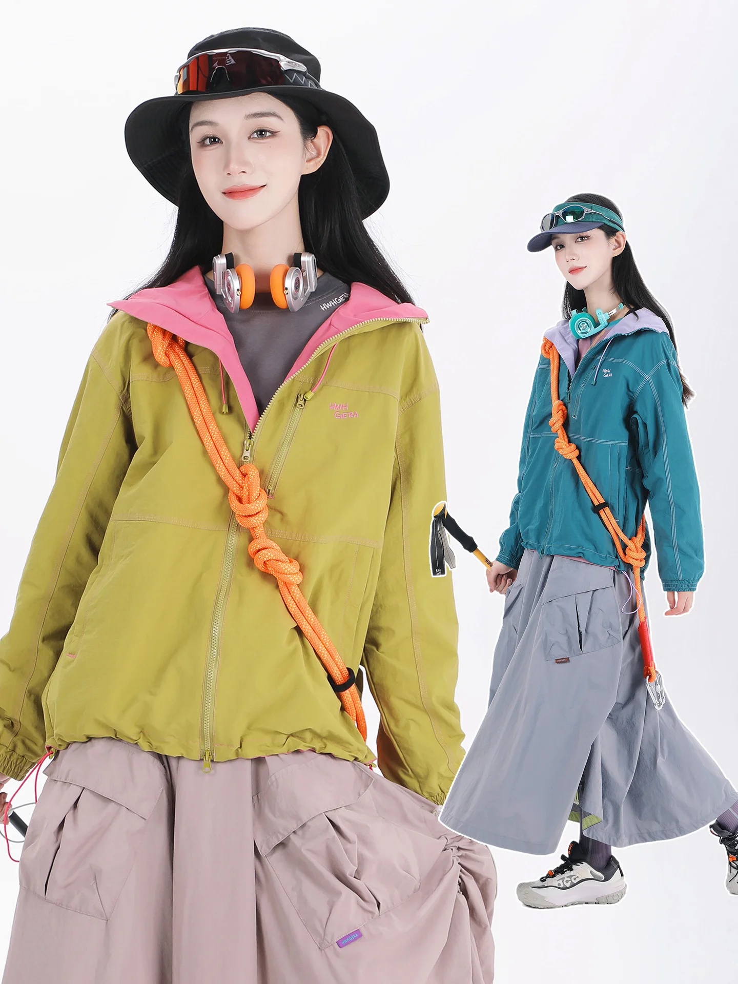 Autumn new mountain style outdoor sports hooded jacket for female students, loose casual solid color top trendy
Autumn new mountain style outdoor sports hooded jacket for female students, loose casual solid color top trendy