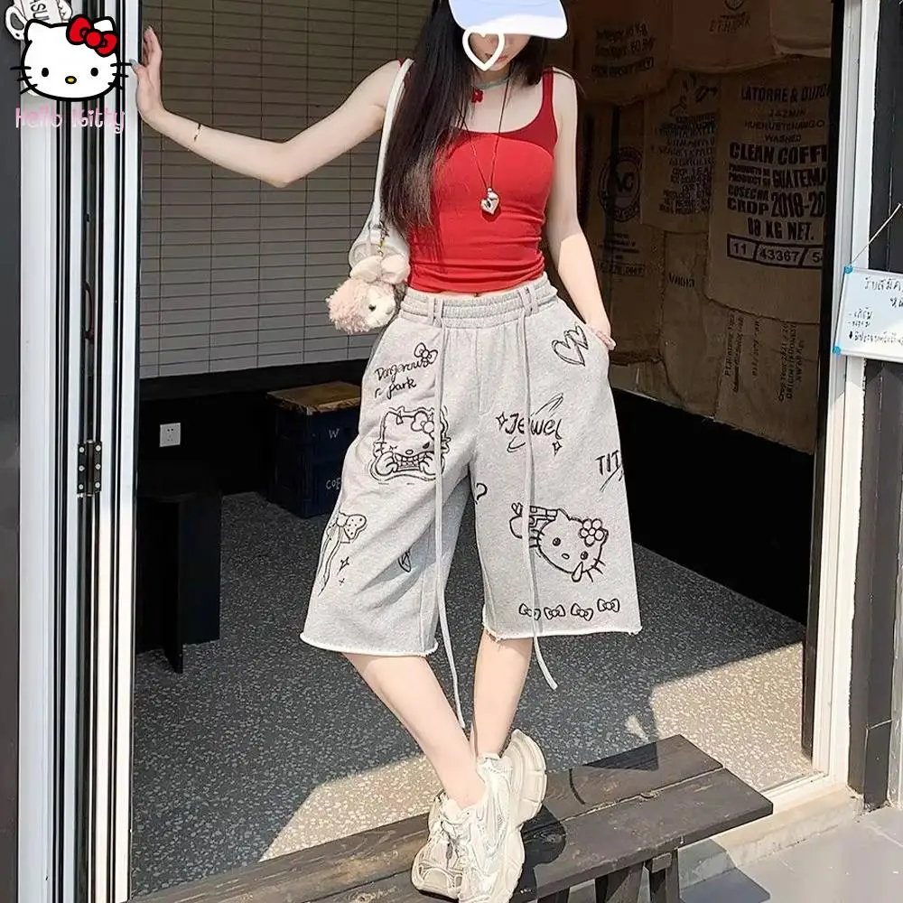 Sanrio Cartoon Cotton Long Pants Kawaii Women Hello Kitty Casual Pants Dance Wide-Leg Pants Draw Rope Anime Girls Student Cute
Sanrio Cartoon Cotton Long Pants Kawaii Women Hello Kitty Casual Pants Dance Wide-Leg Pants Draw Rope Anime Girls Student Cute