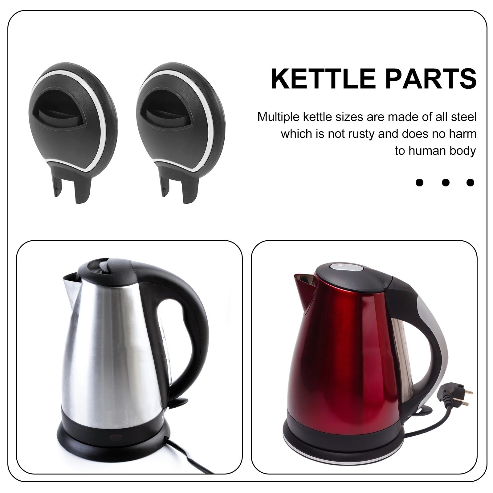 2 Pcs Kettle Cover Replacement Lids for Teakettle Water Heater Pot Heating Water Kettle Cover Lid Kitchen Gadgets
2 Pcs Kettle Cover Replacement Lids for Teakettle Water Heater Pot Heating Water Kettle Cover Lid Kitchen Gadgets