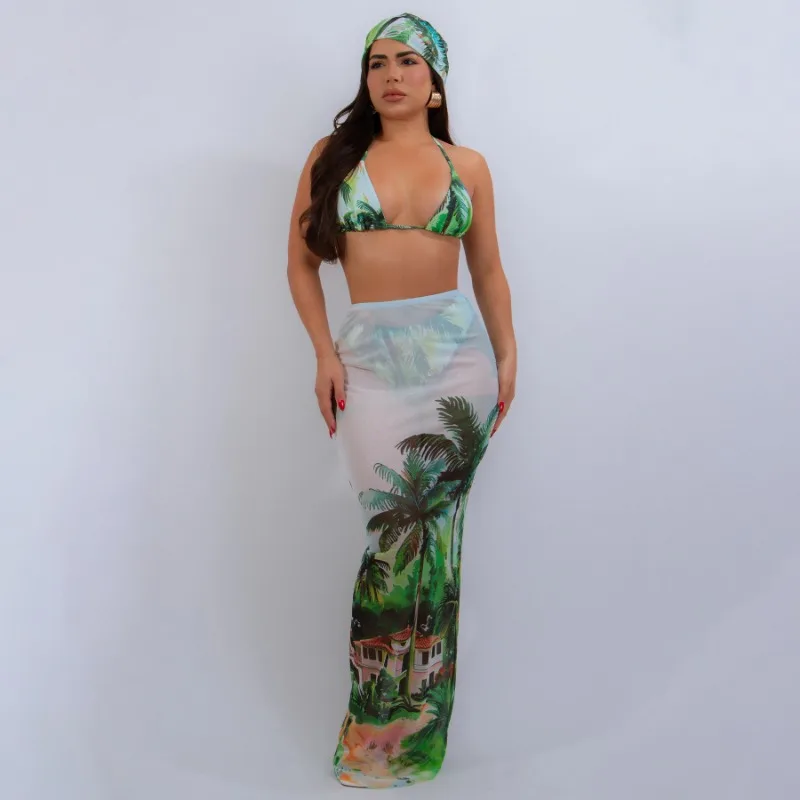 KEXU Sexy Floral Print Bikinis Sets 2025 Summer Beach Holiday Swimwears Bra + Underwear +Skirts 3-piece Sets Women Outfits
KEXU Sexy Floral Print Bikinis Sets 2025 Summer Beach Holiday Swimwears Bra + Underwear +Skirts 3-piece Sets Women Outfits